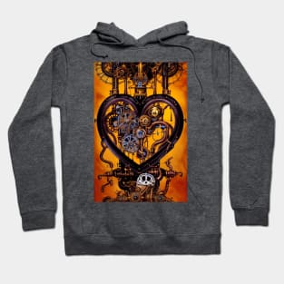 Steampunk mechanical heart Hoodie